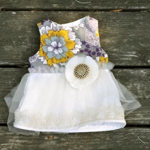 0-3 Month Gold Dress